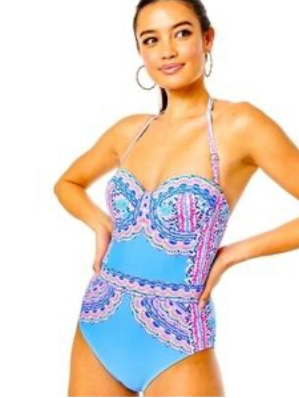 LILLY PULITZER, Women's Anthea Multi Seaside Shindig One-Piece Swimsuit, Size 10